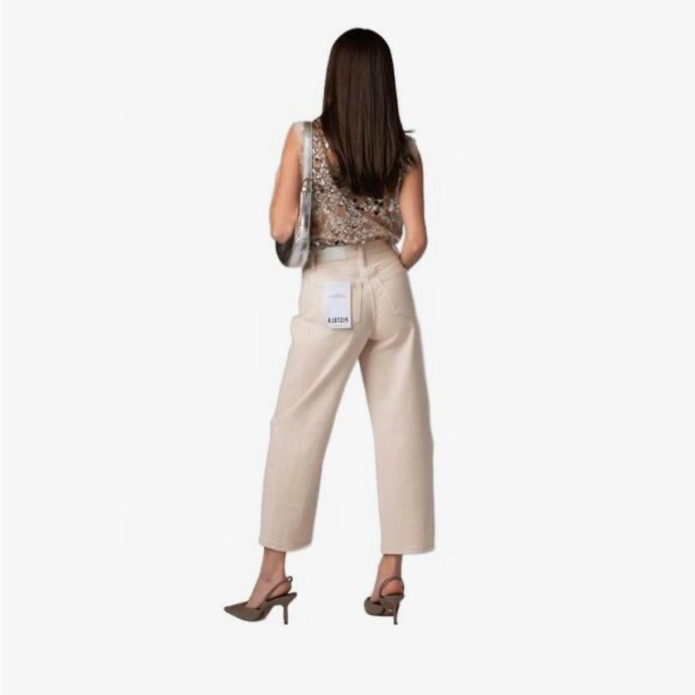 NWT Pistola Eli High Rise Arched Leg in Ecru - Picture 2 of 10